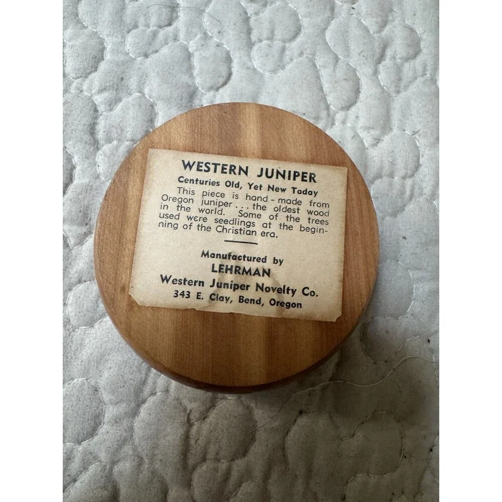 Vintage Oregon Myrtlewood & Western Juniper Wood Decor Lot Vase Bowl Holder